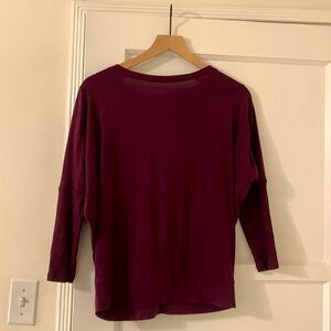 Champion wide neck maroon top